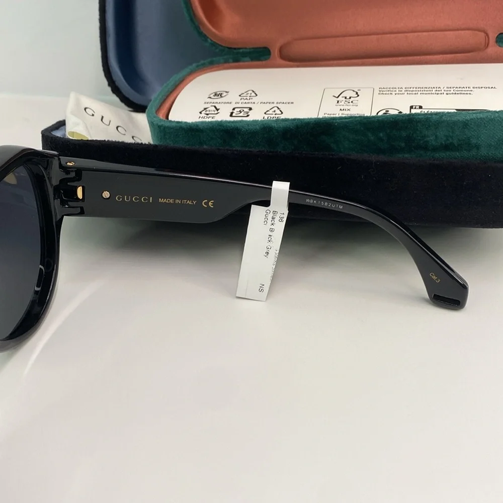 New Authentic Gucci GG0665S-001 58 Men's Sunglasses